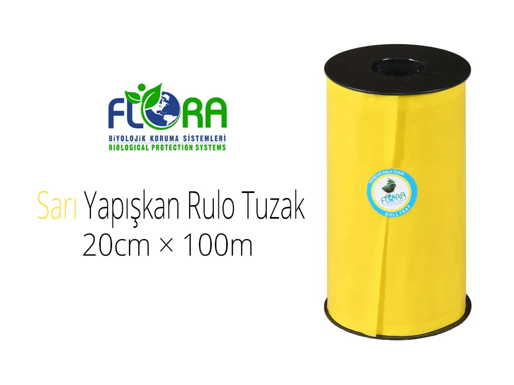 Flora IPM Yapışkan Sarı Rulo Tuzak 20cm×100m