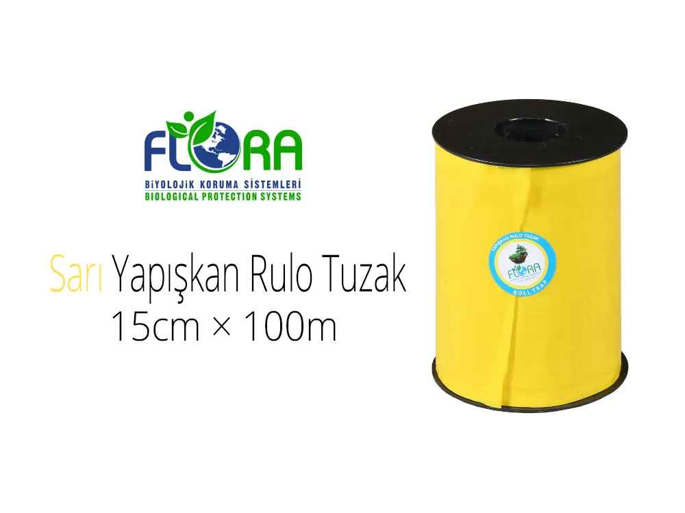 Flora IPM Yapışkan Sarı Rulo Tuzak 15cm×100m