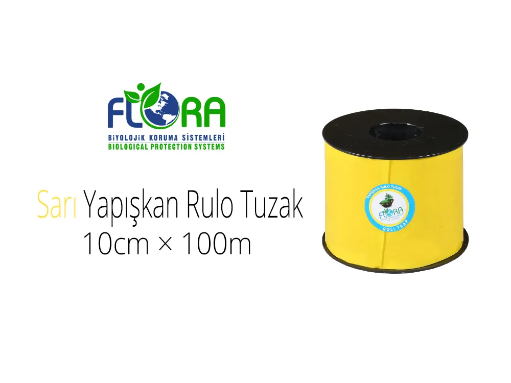 Flora IPM Yapışkan Sarı Rulo Tuzak 10cm×100m