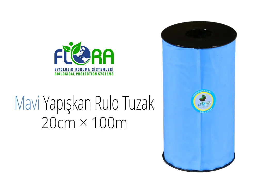 Flora IPM Yapışkan Mavi Rulo Tuzak 20cm×100m