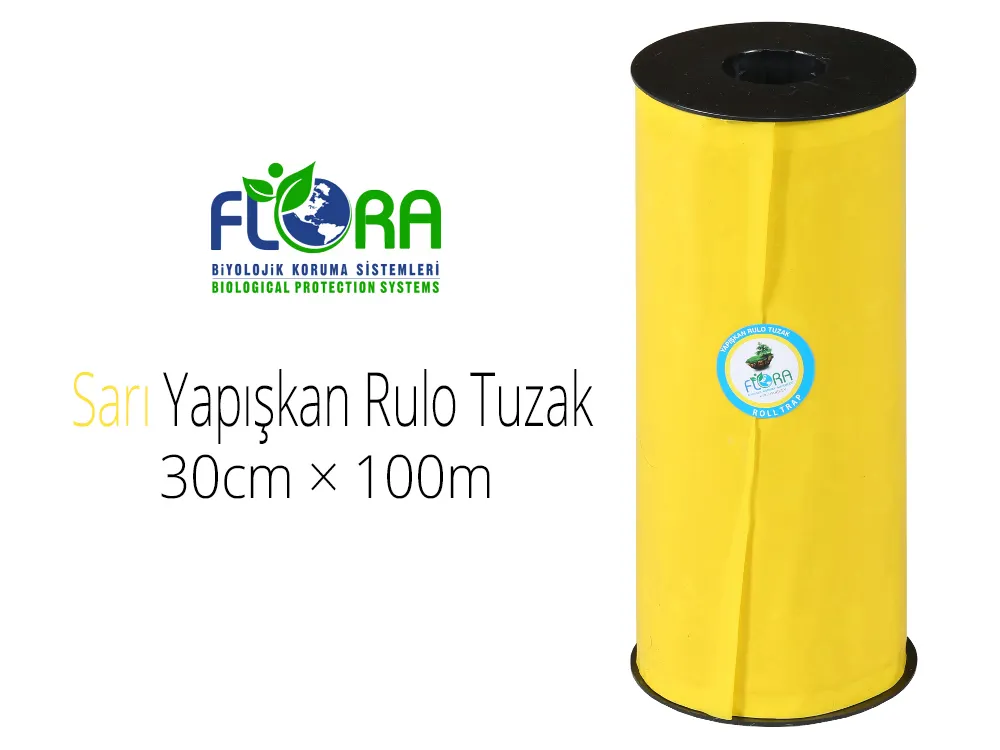 Flora IPM Yapışkan Sarı Rulo Tuzak 30cm×100m