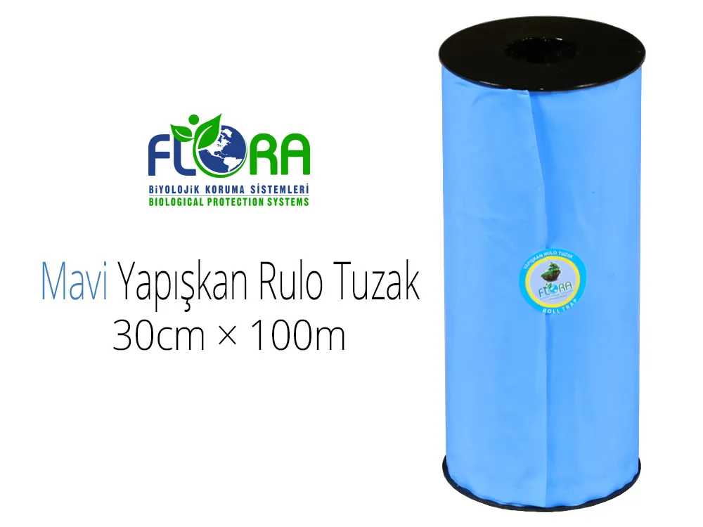 Flora IPM Yapışkan Mavi Rulo Tuzak 30cm×100m